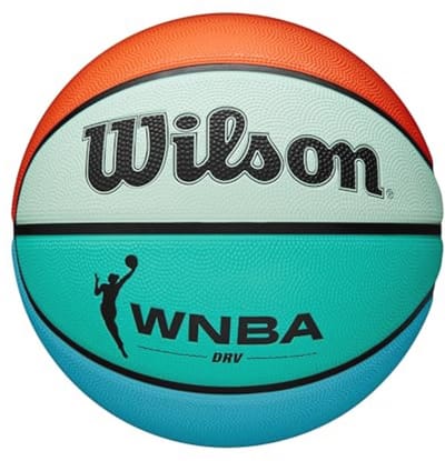Outdoor Basketbal voor Enthousiaste Spelers - Oranje en Blauwgroen