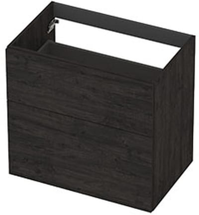 INK - Onderkast 2L A-sym Decor Tbv Grepen - 700x450x650 Mm - Houtskool Eiken
