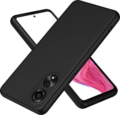 Casemania Hoesje Geschikt voor Oppo A78 4G Zwart - Siliconen Back Cover