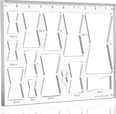Houtbewerking Sjabloon - Freesmal Jigkit - Decoratieve Inleg - 13 Maat Keuzes - 25 x 20 cm - Transparant
