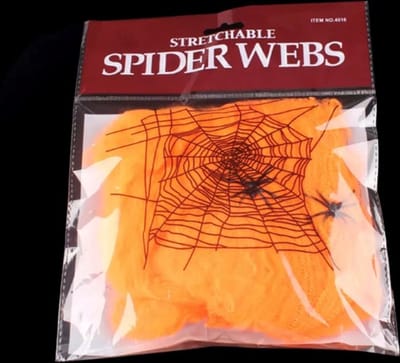 Akyol - spinnenweb - spinnen web - oranje - halloween - spider web - happy halloween - halloween versiering - feest - decoratie halloween - met 10 zwarte spinnen - nep spinnen - halloween accesoires - decoratie - halloween feest