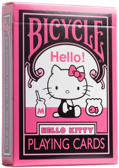 Bicycle Hello Kitty Black & Pink - Premium Speelkaarten - Poker - Collectible - Sanrio - Manga & Anime