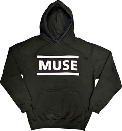 Muse - White Logo Hoodie/trui - S - Zwart