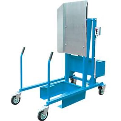 Afval container station kiepstation MKS-F, electrohydraulisch 12 V, bleu RAL 5012