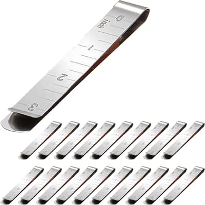 Somstyle Naaiklemmen Set - 20 Stuks - Stofklemmen - RVS - Zoomclips - Naai Maatstaven - Zilverkleurig