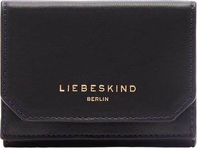 LIEBESKIND BERLIN Leren Portemonnee Lora Kodiaq Sheep Lillian Wallet Black Zwart