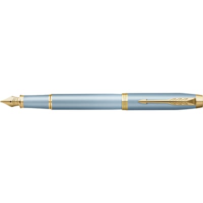 Parker IM Writing Rituals Fountain Pen | Turquoise Green Finish with Gradient | Gold Trims | Medium Nib | Blue Ink | Gift Box