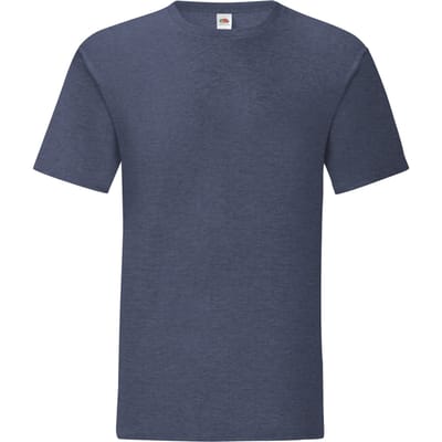 Fruit of the Loom Iconisch T-shirt voor heren (set van 5) (Heide-Marine)