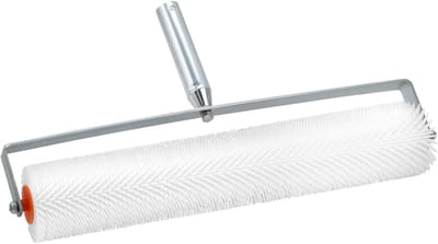 50 cm luchtventilatie roller met spatbescherming, 21 mm perforatielengte, prikroller voor het verwijderen van luchtbellen en gladde oppervlakken, ideaal voor schilderwerk en wandafwerking