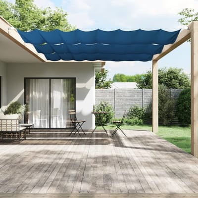 vidaXL Luifel verticaal 140x420 cm oxford stof blauw