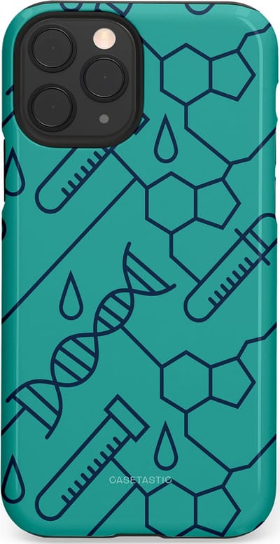 Casetastic hoesje geschikt voor Apple iPhone 11 Pro - Dubbellaagse bescherming - DNA Creaties - Fashion Case - Turquoise