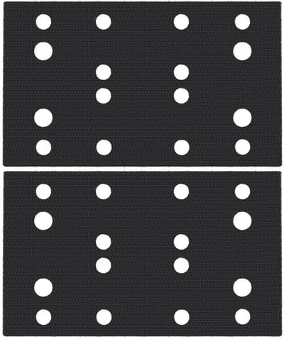 Dailygoods - Zachte Spons Interface Pad - Vervanging - 80x133mm - Schuurpads - Bescherming Pad - 2 Stuks - Geschikt voor Festool 400, RS 400...