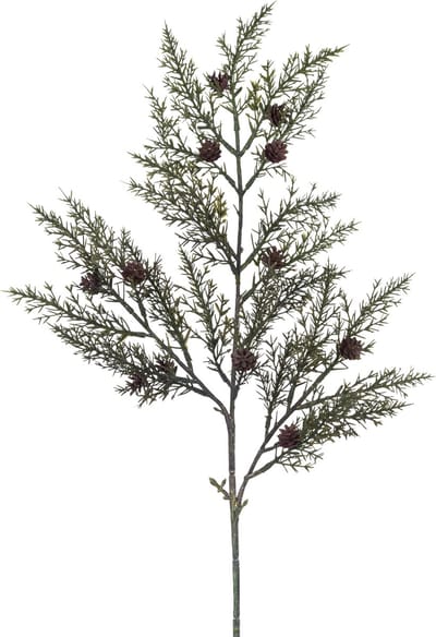Easyplants | Kunsttak Dennennaald 65 cm groen | Zijde | Nepbloemen | groen | Onderhoudsvrij | Kant-en-klaar