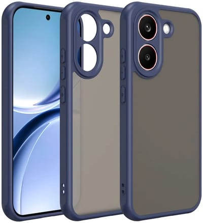 Hoesje geschikt voor Xiaomi Poco X8 Pro - Phonesta AirFrost Semi-Transparante Back Cover - Mat Blauw