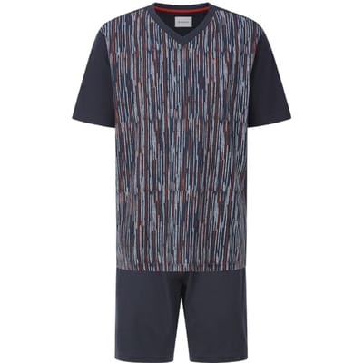 Babista herren Korte Pyjama - 48/50 - donkerblauw - Plus Size