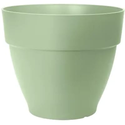 Elho Vibia Campana Rond 47 - Bloempot voor Buiten met Afwateringsgaten - 100% Gerecycled Plastic - Ø 47.0 x H 40.4 cm - Pistachegroen