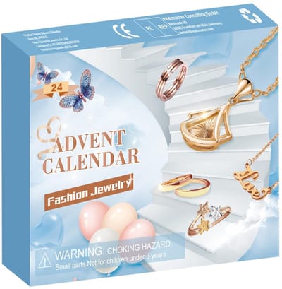 Kerst Sieraden adventskalender 2026 kinderen - 24 dagen aftellen naar de kerstkalender - armbandenset met kerstthema inclusief 24 stuks bedelkralen voor dames meisjes