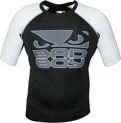Bad Boy Engage Rash Guard S / S Zwart Wit - S