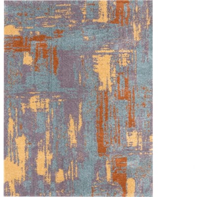 Hoogpolig tapijt Padella multicolor 60x100 cm