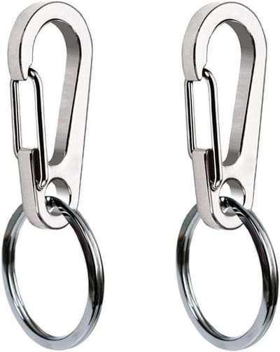Hond Tag Clips - Huisdier ID Houder - Kraag Bevestiging - Roestvrij Staal - Medium - Zilver