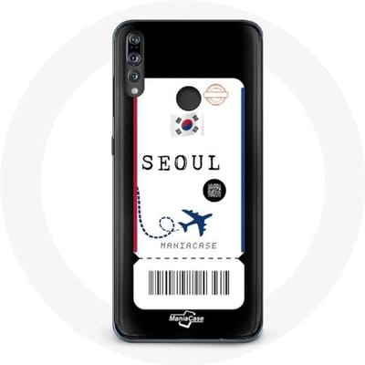 Coque pour Huawei p30 lite Billet d'avion Seoul Corée du Sud
