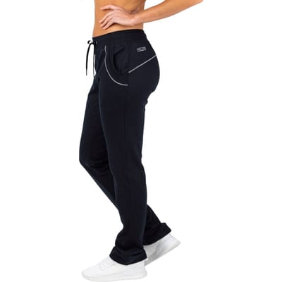 Sjeng Sports DJAKARTA Dames Zwarte Sweatpant Joggingbroek Katoen Pasvorm Musthave voor Vrouwen Comfortabele Athleisure Broek met Touwtjes