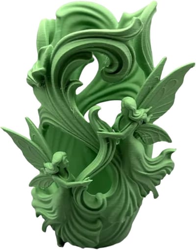 Bloemenvaas Decoratief - Droogbloemen Vaas - Huis Decoratie - 3D Geprint Ontwerp - 13 x 13 x 17 cm