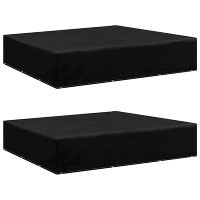 vidaXL - Tuinmeubelhoezen - 2 - st - met - 12 - oogjes - 250x250x70 - cm