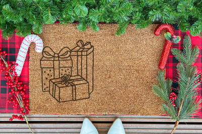 Christmas Gift | 60x40 cm | Nieuwe huis cadeau | Ingangsmat | Deurmat met stijl | Verhuizing cadeau | Praktisch & trendy | Perfect voor binnenkomst | Cadeau voor nieuwe woning