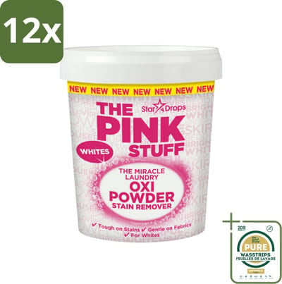 The Pink Stuff - Vlekverwijderaar - Voor Witte Was - 1kg - Voordeelverpakking - 12 stuks - Vlekkenverwijderaar - Voorwasmiddel