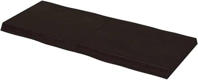 Eikenhouten Tafelblad - Houten Blad Boomrand - Tafel Opknappen - Handgemaakt met Boomrand - 120 x 50 cm - Donkerbruin