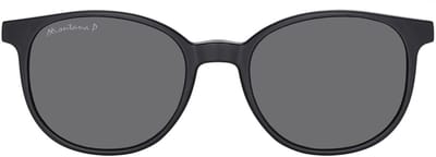 Montana Eyewear MRC2 leesbril met clip-on zonnebril +1.00 - Rond montuur - Zwart