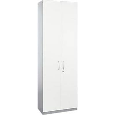 Schäfer Shop  Genius Vleugeldeurkast TETRIS SOLID, stalen romp, 6 ordnerhoogten, B 800 mm, afsluitbaar, wit/blank aluminium