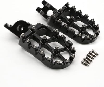 Crossmotor voetsteunen, Billet brede motorfiets voetsteun voor RMZ250 2005-2006, RM250 2006-2008 KX250 KX250F KX450F KLX450R, CRF250L CR125 CR250 CRF150R CRF250R CRF2500R X CRF25 0R CRF450R CRF250RX