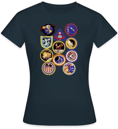 NASA Apollo-missie-insignes T-Shirt Dames