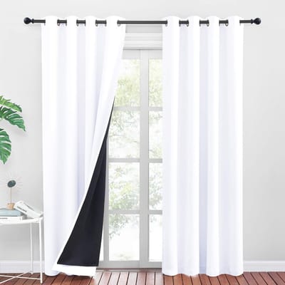 Dailygoods- Gordijnen 100% Verduisterend - Gordijnen Kant en Klaar 2 Stuks - Thermische Isolatie - 140x220cm - Polyester - Zacht en Dik - Verduisteringsgordijnen