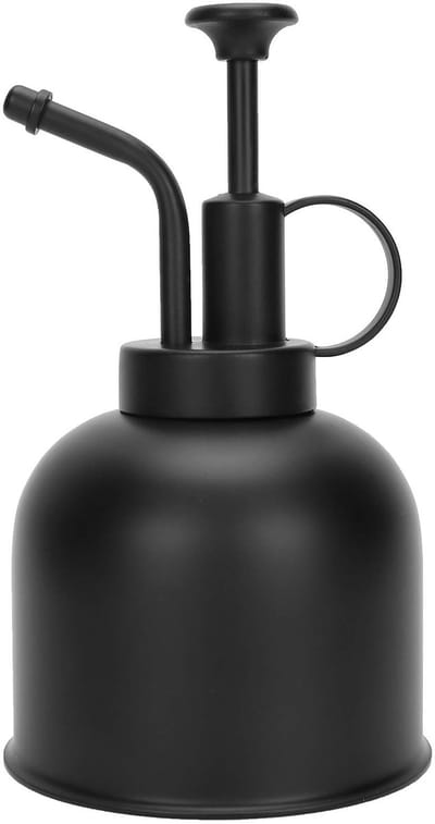 Dailygoody - Nevelspray - Handdruk gieter - Roestvrij staal - Zwart - Plant verstuiver - Perfect voor binnenplanten - 300 ml