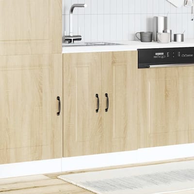 vidaXL - Spoelbakonderkast - Kalmar - 60x46x81,5cm - bewerkt - hout - sonoma - eiken