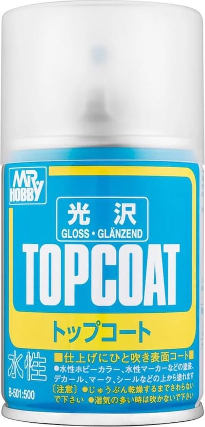 Mr. Hobby Hobbyverf - Coat B-501 Glanzend - Vernis Spray - 86ml Verf spuitbus - 86 ml