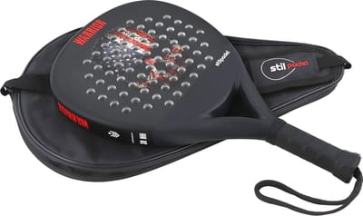 Carbon Padelracket Diamondvorm met Beschermhoes