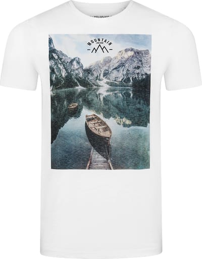 riverso Heren T-Shirt RIVLukas regular fit Wit S Ronde Hals Volwassenen - gemaakt van 100% katoen