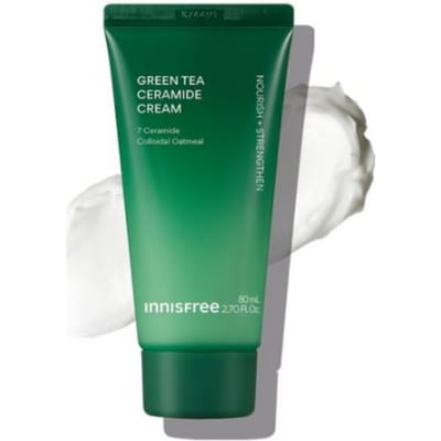 Innisfree Groene Thee Ceramide Crème (Buistype) 80ml, 1 Stuk blue