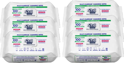 Still Premium Easy Clean-Clean Doekjes 6 pak x 100 doekjes - 600 doekje - Extra Grote Multifunctionele Reinigingsdoekjes met Frisse Geur – Efficiënt & Streeploos Schoonmaken - Witte Zeep Geurend