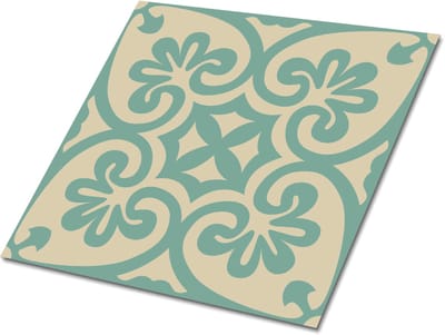 Tulup PVC Tegels - Oriënteren Vinyl Tegels - 30 cm x 30 cm - Groente Zelfklevende Vinyl Tegels - 9 stuks - Vinyl Tegels Zelfklevend - Mozaïek Plaktegels - Vinyl Wandtegels - Plaktegels keuken en Badkamer