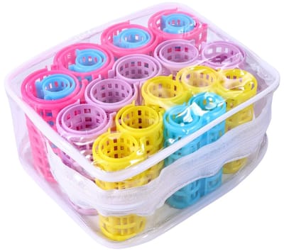 Dailygoods - Haarrollen - Krulspelden voor Haarstijl - Multicolor - Duurzaam en Mooi - Onmisbare Gereedschappen - Geschikt voor Thuisgebruik - 20 Stuks