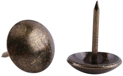 Dailygoods- Bekledingsnagels decoratief - Metalen Spijkers - Vintage Stijl - Set van 100 Stuks - Gladde Diameter 6 x 14 mm - Stevig en Duurzaam - Decoratieve Spijkers