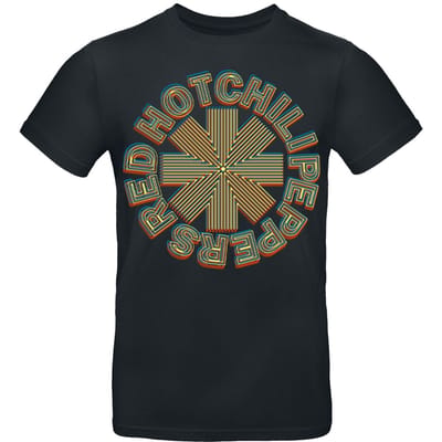 Red Hot Chili Peppers T-shirt - Abstract Logo - S tot M - voor Mannen - zwart