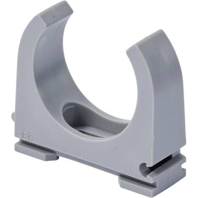 TRU COMPONENTS Buishouderklem TC-12533304 Bundel-Ø (bereik) 32 mm (max) Grijs 30 stuk(s)