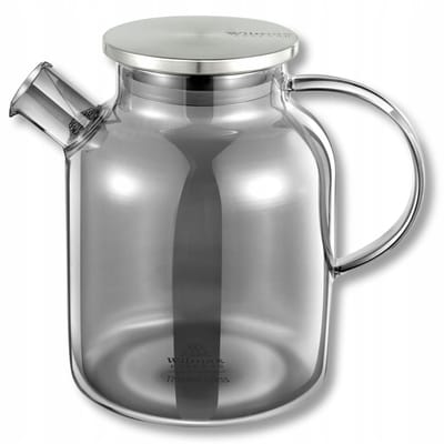 Wilmax Borosilicaat Theepot 1600ml Rookgrijs WL-888811002/A