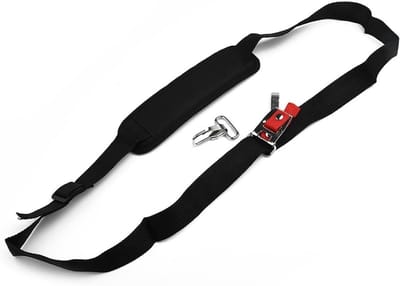 Harnas Schouderriem - Draagriem Bosmaaier - Comfortabel Werken - Snelsluiting Haak - 91cm Lengte - Zwart